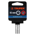 Dado de 10 mm, 6 puntas, cuadro 1/4", Truper 13172