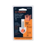 Broca para router, media caña, 5/8", Truper 102722
