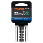 Dado de 22 mm, 12 puntas, cuadro 1/2", Truper 13536