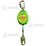 LÍNEA RETRÁCTIL N-9320-20 · LONGITUD: 6 m (20 ft) · CINTA: 25 mm (1”) UHMW-PE · ABSORBEDOR INTERNO · MOSQUETÓN N-252 + GANCHO ACERO 21 mm N-3615 · RIGID