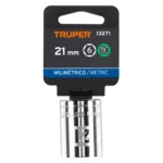 Dado de 21 mm, 6 puntas, cuadro 1/2", Truper 13271