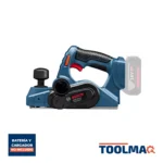 Cepillo Inalámbrico 18V 82 mm (Sin Baterías / Ni Cargador) Bosch GHO 18V-LI 18V 0601.5A0.300-000