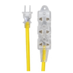 Extensión eléctrica 15 m 3 Tomas Amarillo Home Light Amarillo - Imagen 2