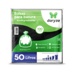 Bolsas Para Basura Negras 50 Litros Paquete x 100 Unidades