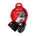 Candado de cable con llave, 12 mm X 1.0 m, HERMEX 43923