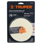 Cinta doble cara de 25 mm x 10 m, Truper 11728