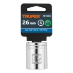 Dado de 26 mm, 6 puntas, cuadro 1/2", Truper 101006