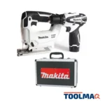 Taladro Percutor HP330DW + Sierra Caladora JV100DW 12V Blanco + Maleta de Aluminio DK1496WX