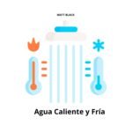 Columna de ducha inoxidable LED negro Fratelli - Imagen 3