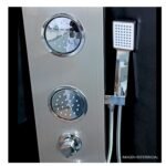 Columna de ducha inoxidable LED negro Fratelli - Imagen 5