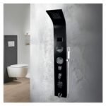 Columna de ducha inoxidable LED negro Fratelli - Imagen 7
