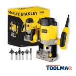 Ruteadora 1/4" 1200W 55 mm + 6 Fresas Stanley SRR1200-B2