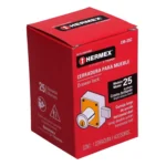 Cerradura para mueble, modelo 25, cromo, HERMEX 43559