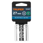 Dado de 27 mm, 6 puntas, cuadro 1/2", Truper 101007