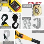 TECLE RACHET 6.3T YAL630 1.5mtsCARGA 10x30mm(2) G100 VITALINTL - Imagen 7