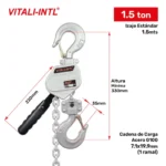 TECLE RACHET 1.5T YAL150MINI "A" 1.5mtsCARGA 7.1x19mm(1) G100 VITALINTL