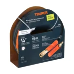 Manguera para compresor, de hule, 15m x 1/4", Truper 17081