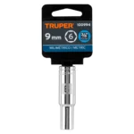 Dado largo de 9 mm, 6 puntas, cuadro 3/8", Truper 100994