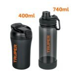 Termo de Acero Inoxidable 400ml + Tomatodo de Plástico 740ml Truper - Imagen 2