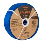 Rollo de manguera plana de 3" x 50m de descarga p/motobomba 100865