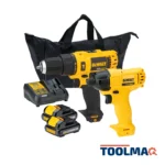 Taladro Percutor 3/8" 12V + Atornillador Impacto 1/4" 12V Dewalt DCK202C2-B2