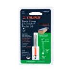 Broca para router, corte recto, 3/8" con balero, Truper 102721