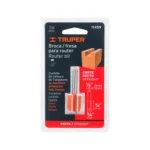 Broca para router, recta 2 filos, 3/4", Truper 11459