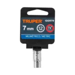 Dado de 7 mm, 12 puntas, cuadro 1/4", Truper 100979