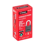 Candado de hierro 32 mm gancho largo en caja, HERMEX 43793