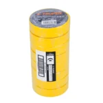 Cinta de aislar de 18 m x 19 mm, amarilla, Truper 12503