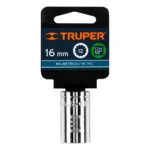 Dado de 16 mm, 12 puntas, cuadro 1/2", Truper 13530