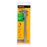 Calibrador vernier escolar 6", acero, std y mm, PRETUL 21455