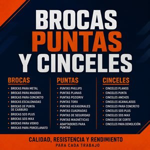 Brocas Puntas y Cinceles