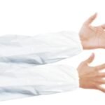 Mangas descartables transparentes