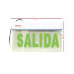 Señalización Acrílico Salida OP-297 Opalux