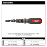 DESTORNILLADOR MULTITUERCAS MAGNETICO SHOCKWAVE IMPACT DUTY™ MILWAUKEE / 48-22-2921 - Imagen 2