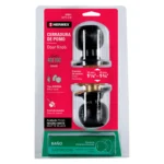 Cerradura pomo, negro, esfera, baño, HERMEX 47911