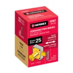 Cerradura para mueble, modelo 25, latón, HERMEX 43567