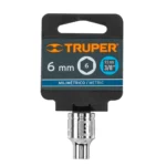 Dado de 6 mm, 6 puntas, cuadro 3/8", Truper 13670