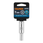 Dado largo de 7 mm, 6 puntas, cuadro 3/8", Truper 100992