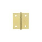 Bisagra cuadrada 2", latonado, cabeza plana, hermex basic