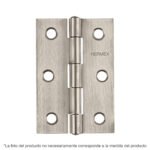 Bisagra rectangular 1´´ acero inox, cabeza media bola, Hermex (Caja de 10 unidades)