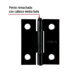 Bisagra rectangular 1-1/2" negra, hermex (Caja de 20 unidades) - Imagen 2