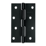 Bisagra rectangular 4" negra, hermex (Caja de 20 unidades)