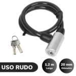 Candado cadena para Bicicletas, motocicletas Negro 20 mm C&A