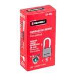 Candado de hierro 45 mm gancho largo en caja, HERMEX 43324