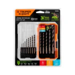 Juego de 13 brocas HSS para metal en estuche, Truper Expert JBAV-13 11402