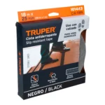Rollo de 18m de cinta antiderrapante negra 25mm con abrasivo 101443