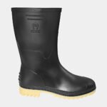 Botas Unisex Caminera Caña Baja Negro Amarillo