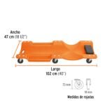 Gata tipo Lagarto 2t +Cama de Plastico 40"+ Juego de 39 herramientas Truper - Imagen 3
